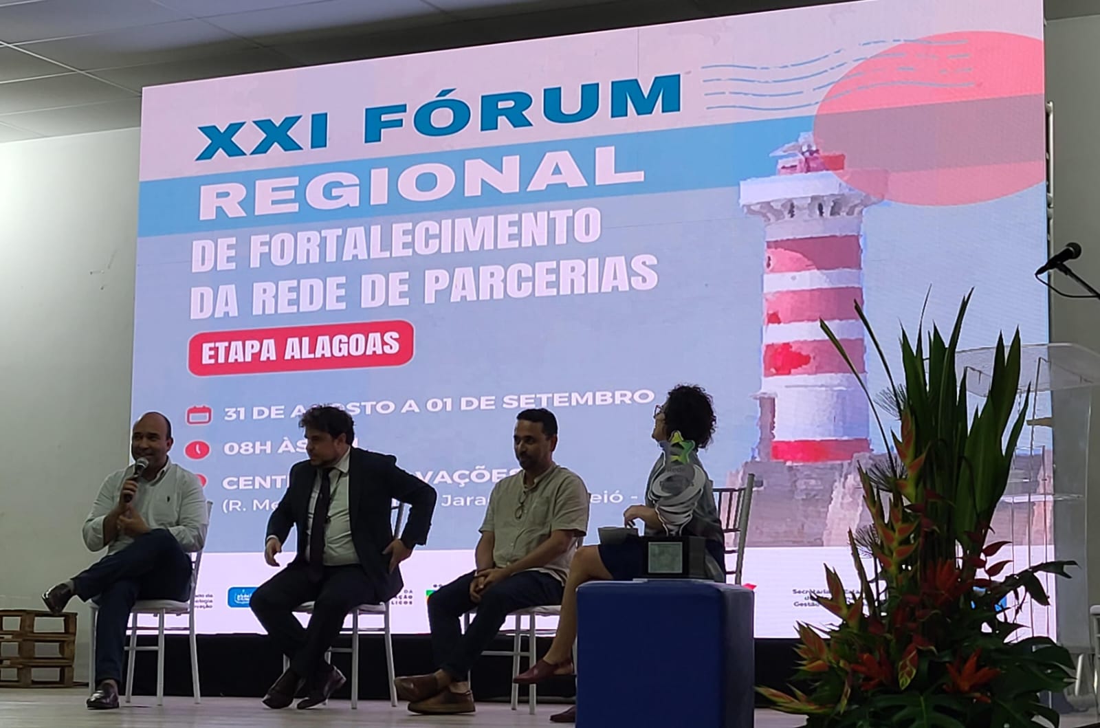 31/08/2023 - 21º Fórum Regional de Fortalecimento da Rede de Parcerias - Etapa Alagoas