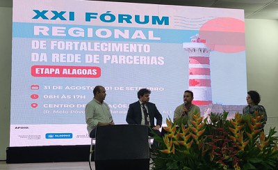 31/08/2023 - 21º Fórum Regional de Fortalecimento da Rede de Parcerias - Etapa Alagoas