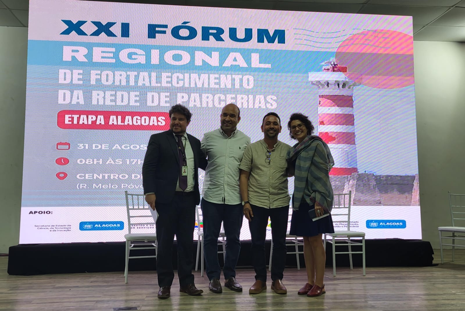 31/08/2023 - 21º Fórum Regional de Fortalecimento da Rede de Parcerias - Etapa Alagoas