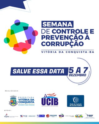 07/12/2023 - Semana de Controle e Prevenção à Corrupção - Vitória da Conquista-BA