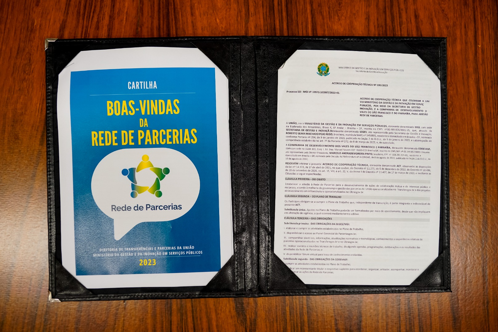 20/12/2023 - Assinatura da adesão da Codevasf à Rede de Parcerias