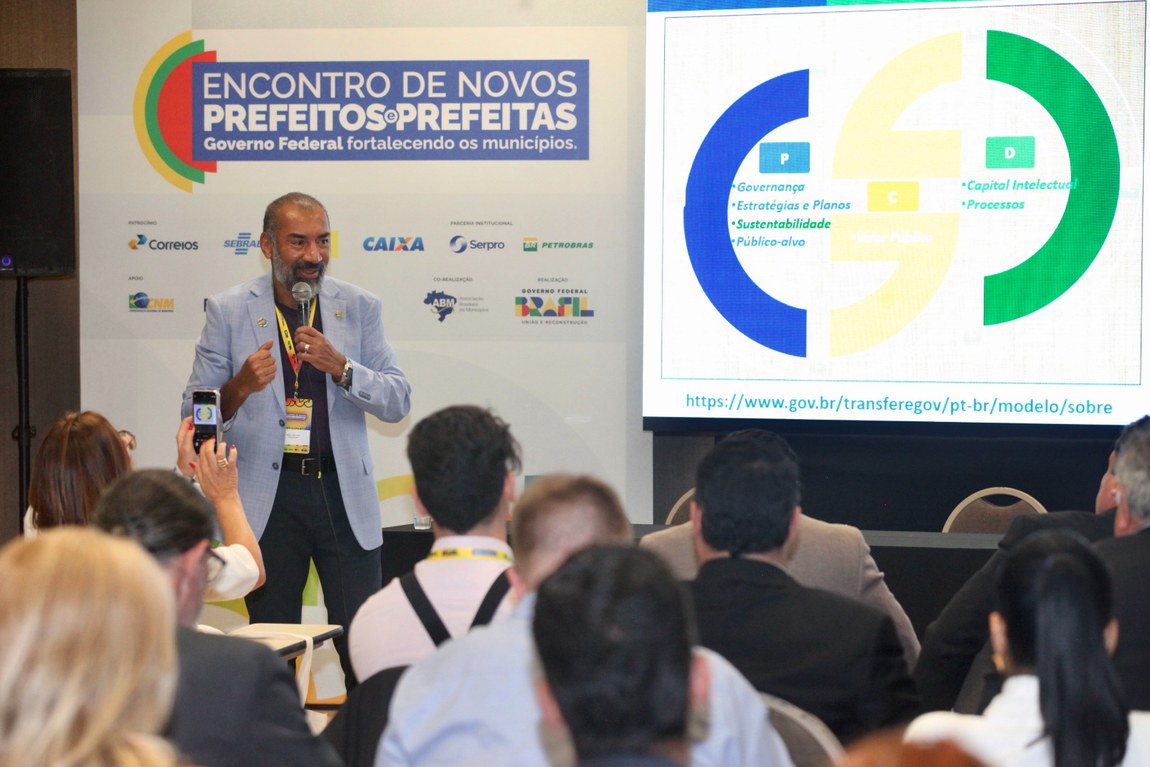 11/02/2025 Encontro Nacional de Novos Prefeitos e Prefeitas
Palestra Gestaopublicagov.br - Esau Mendes

Foto: André Corrêa