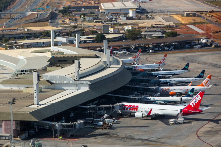 Aeroporto de Confins recebeu a melhor avaliação entre os terminais com mais de 10 milhões de passageiros