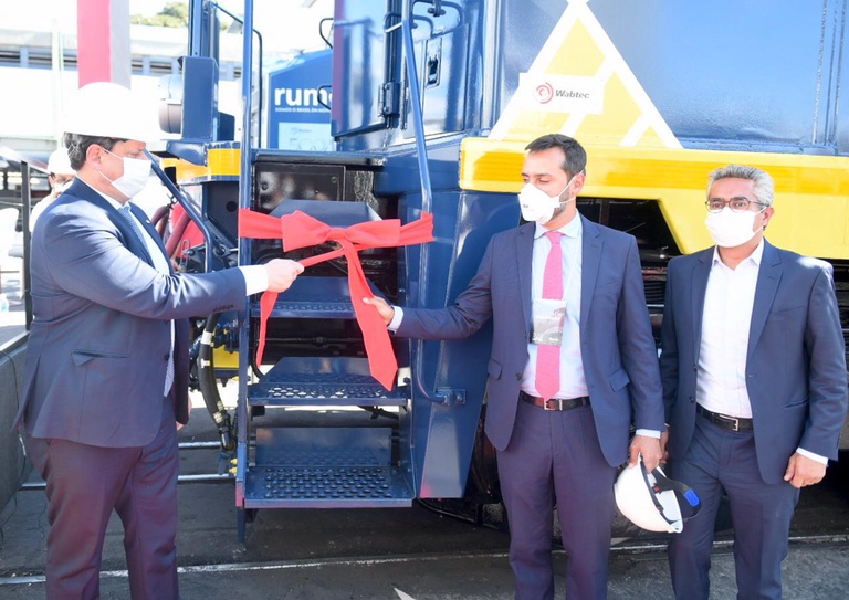 Ministro participa da entrega da 500ª locomotiva de corrente alternativa produzida no Brasil