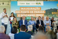 “Caminhoneiros são essenciais para a economia nacional”, diz Renan Filho durante inauguração de ponto de descanso em Santa Catarina