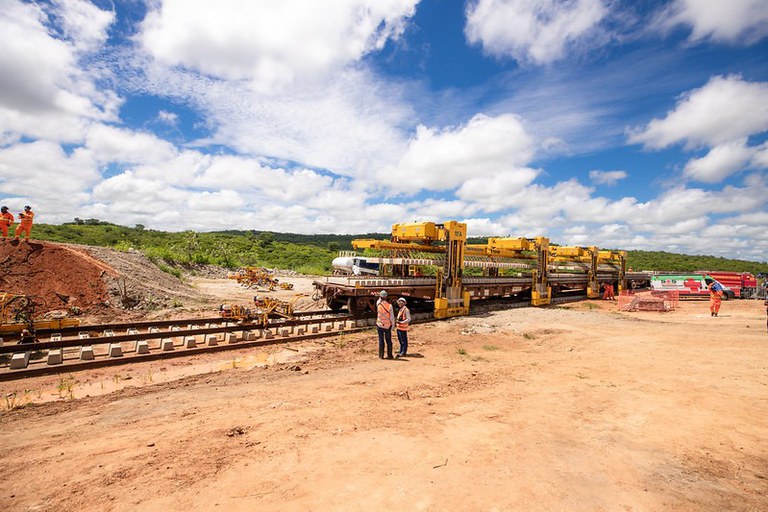 Trecho da ferrovia Transnordestina no Ceará - Foto: Márcio Ferreira/MT