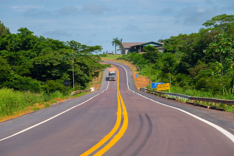 A BR-163 é um dos principais corredores logísticos de Mato Grosso do Sul