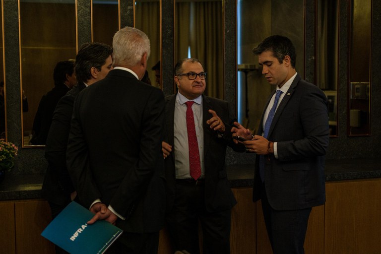 George Santoro, Guilherme Sampaio (ANTT) e Jorge Bastos (Infra S.A.)