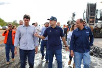 Primeiro dia da caravana liderada por Renan Filho tem vistoria na Fico e duplicações da BR-080/DF e da BR-153/GO