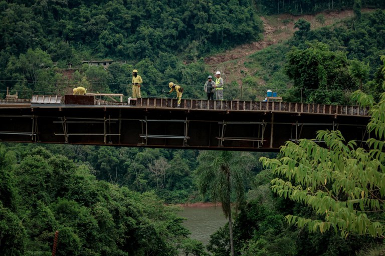 Obras na BR-470/RS seguem em ritmo acelerado e ampliam segurança viária na Serra Gaúcha - foto: Felipe Brasil/ MT