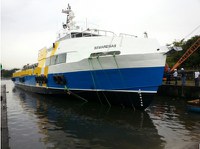 FMM financia embarcação entregue no estaleiro Arpoador, no Guarujá (SP)