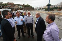 Ministro César Borges visita obras da Via Expressa