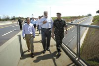 Ministro inaugura 1ª fase do complexo viário de Uberaba
