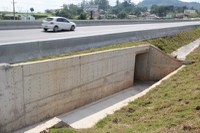 Primeira passagem inferior de pedestres está concluída no lote 25 da BR-101/Sul 