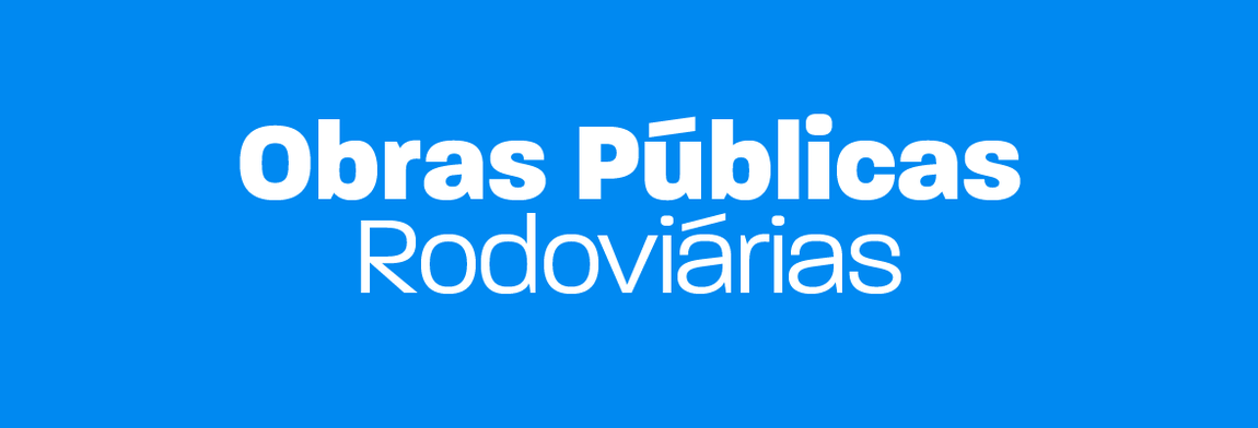 botão obras públicas rodoviárias