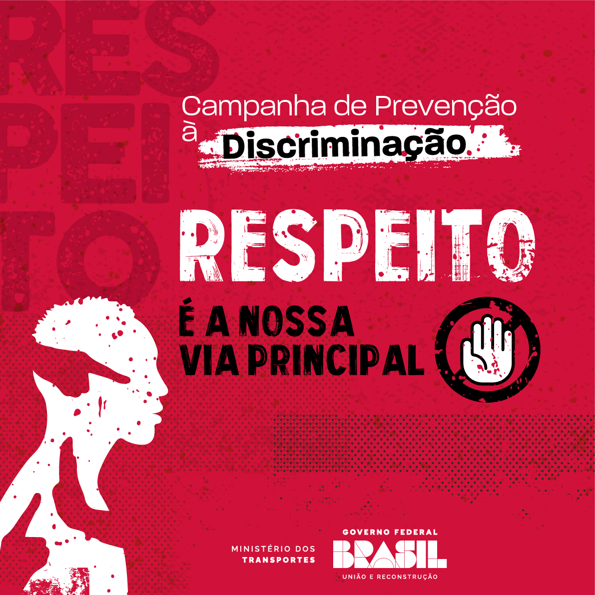 Card sobre campanha de prevenção ao assédio e descriminação