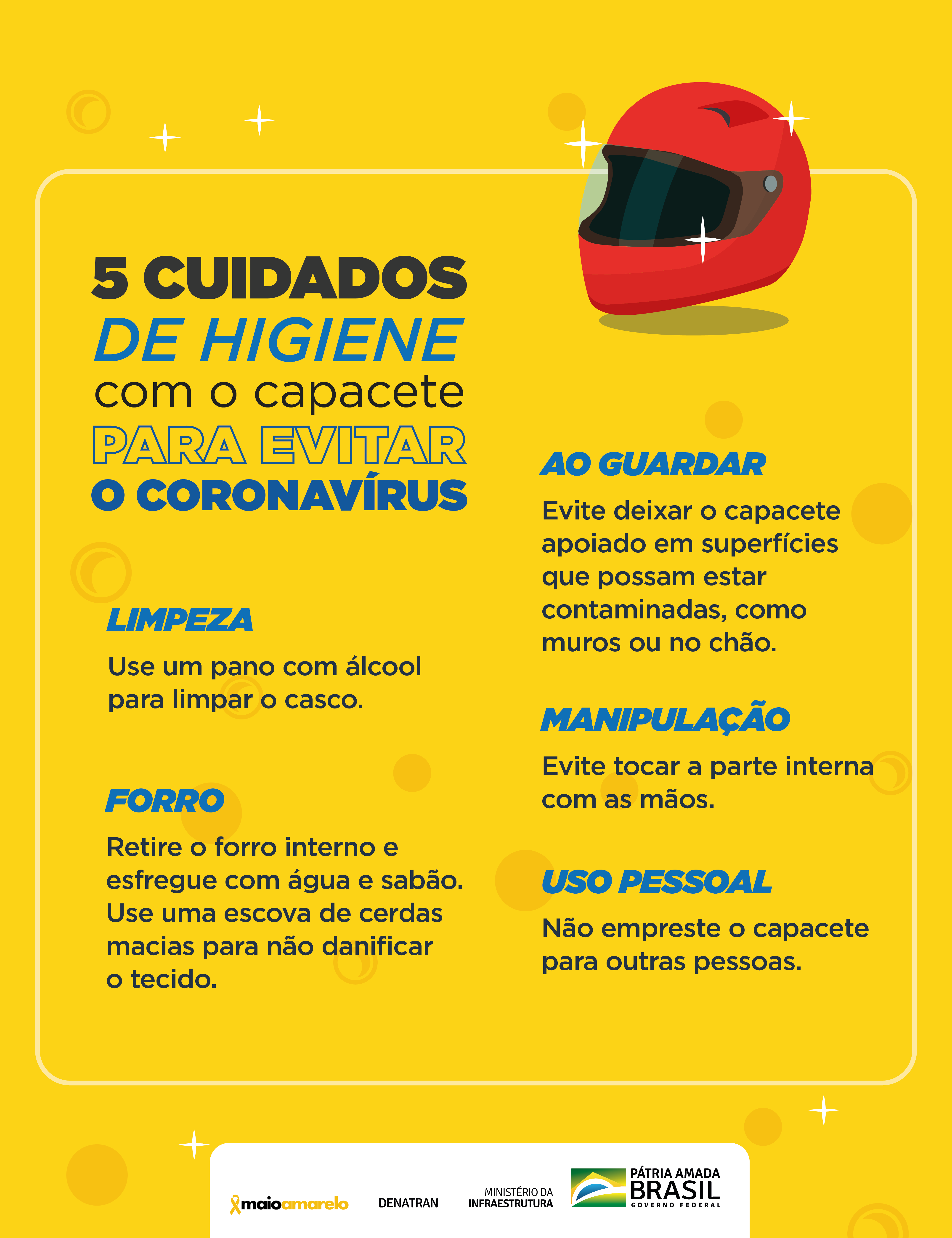 Card Dicas para higienizar capacete