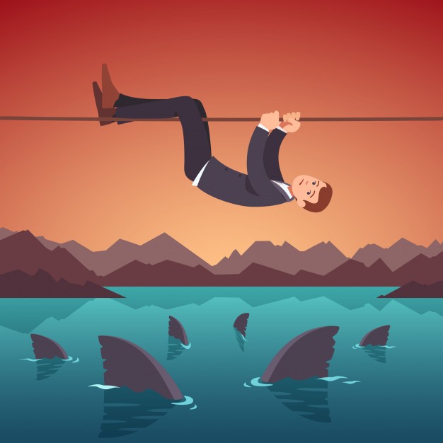 conceito de riscos e dificuldades de negocios 3446 519