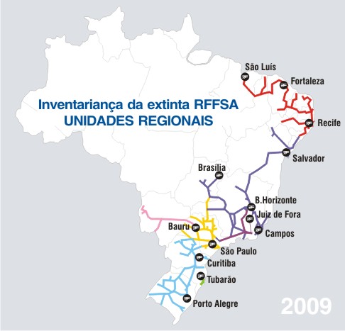 Mapa Unidades Regionais2009