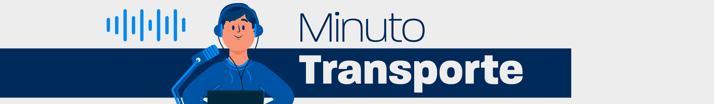 banner com lettering minuto transporte