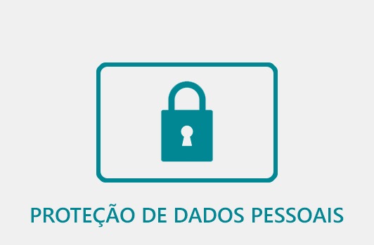Botão inicial chamado - proteção de dados pessoais