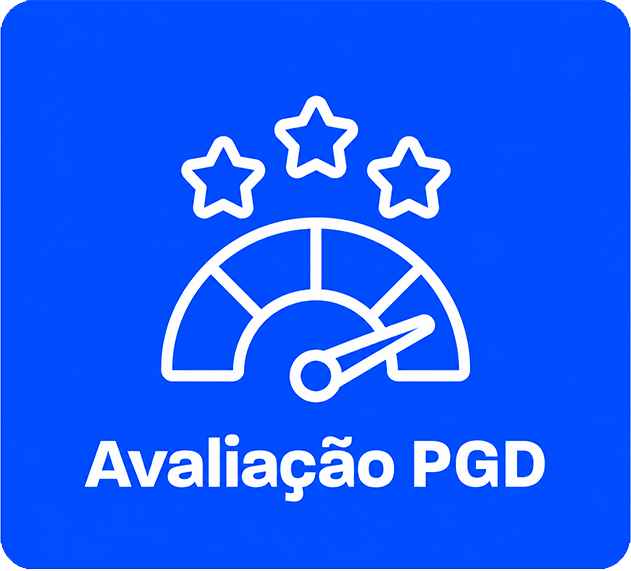 imagem azul com icones