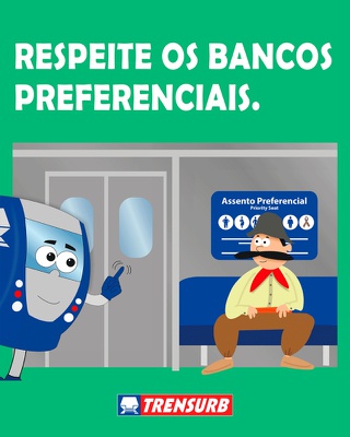 Respeite os bancos preferenciais