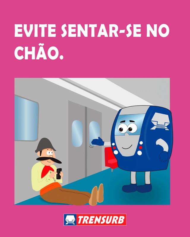 Evite sentar-se no chão