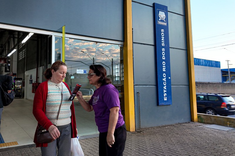 Mulher + Segura na Estação Rio dos Sinos