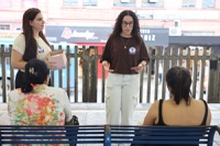 Estações da Trensurb recebem ações pelo fim da violência contra a mulher