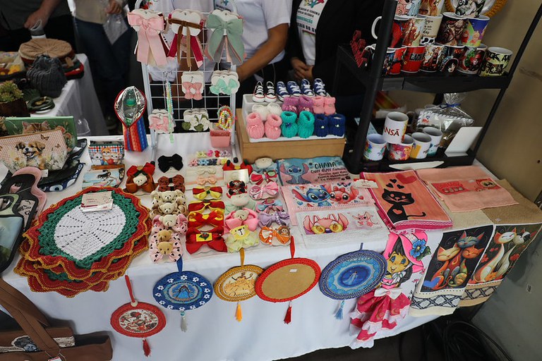 Feira de Economia Solidária na Estação Sapucaia