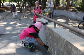 Estação Canoas recebeu aula prática de projeto que capacita mulheres em situação de vulnerabilidade social para atuação na construção civil.