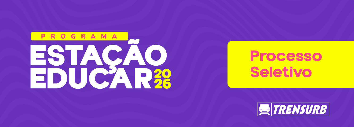 Texto: "Programa Estação Educar 2026 - Processo seletivo"