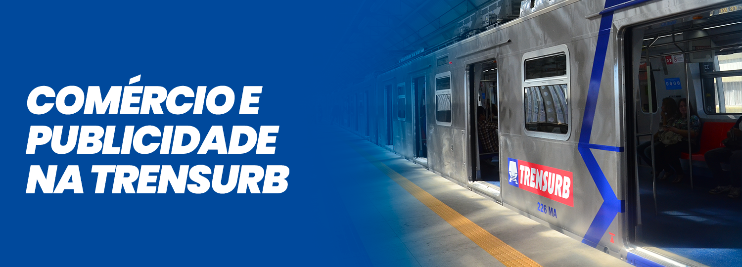 Trem da Trensurb, em uma plataforma, com as portas abertas