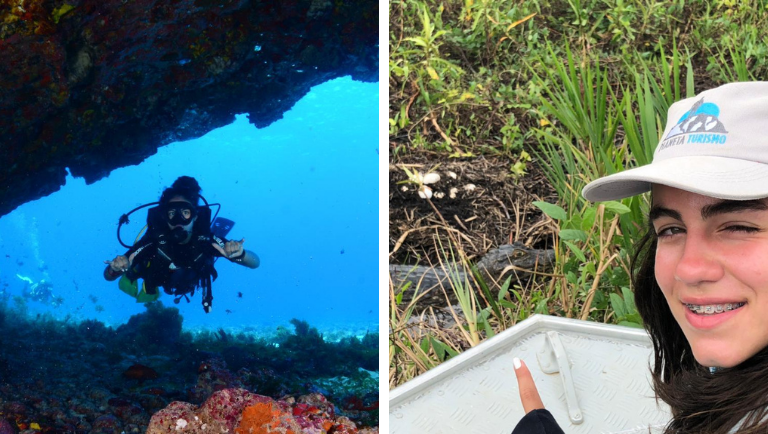 Bianca já visitou diversas regiões do país em viagens com o seu pai. Crédito: Arquivo pessoal