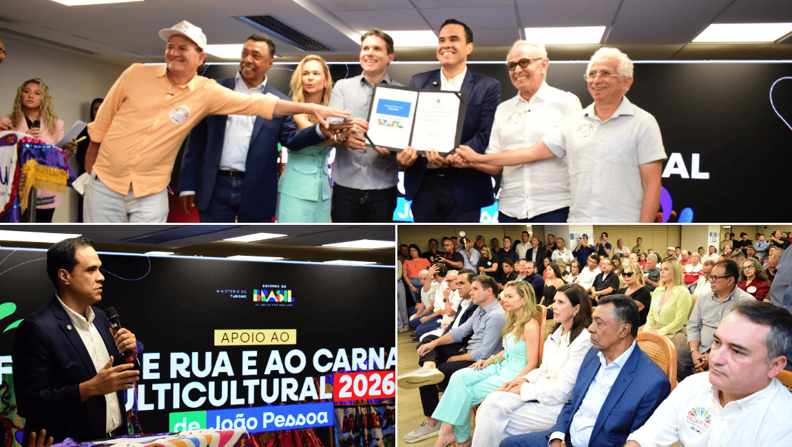 Investimento fortalecerá o "Folia de Rua" e o "Carnaval Multicultural 2026", impulsionando o fluxo turístico e a geração de renda na capital paraibana