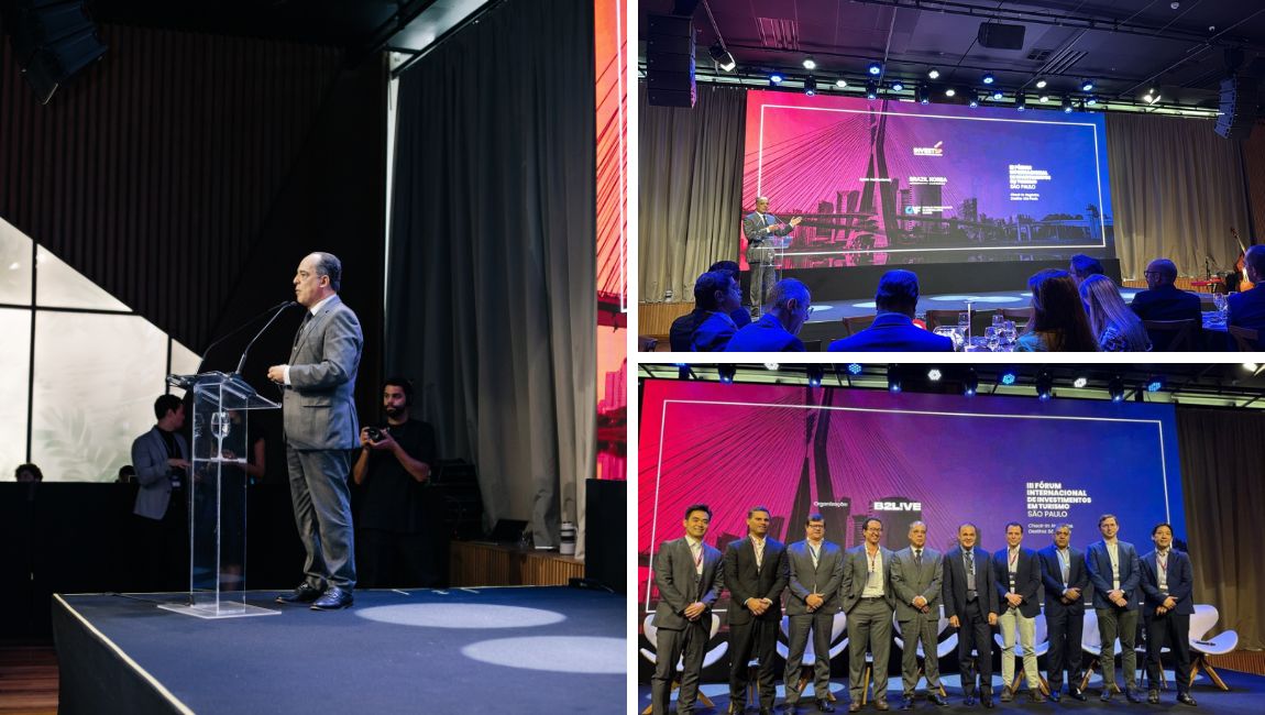 Secretário Carlos Henrique Sobral representou o ministro Gustavo Feliciano durante Fórum Internacional em São Paulo (SP), onde citou recordes do país na área e apontou empenho pela captação de aportes privados