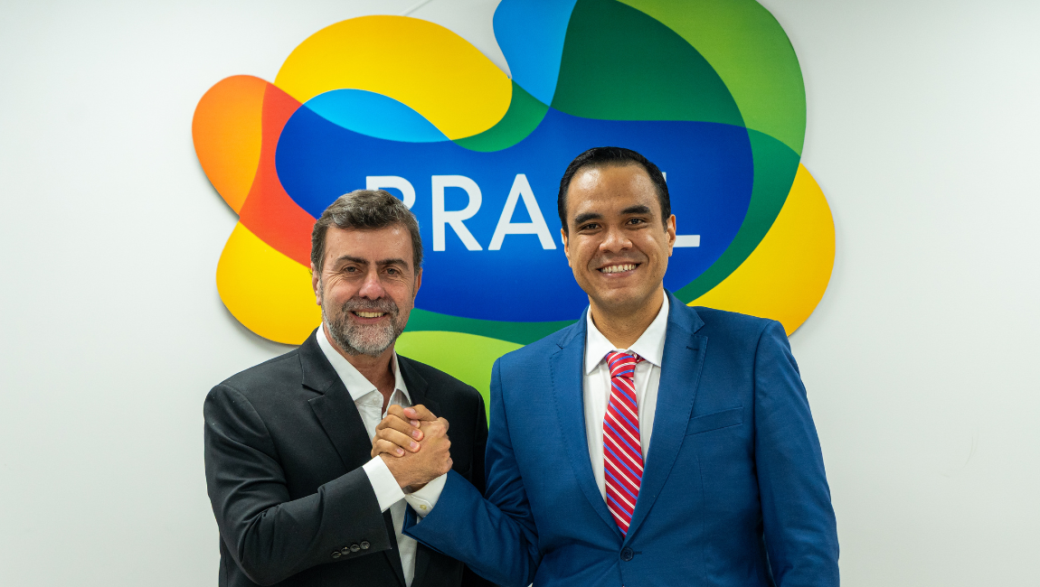 Em visita institucional à sede da Agência, o ministro Gustavo Feliciano conheceu as principais ações que orientam a promoção do Brasil no mercado global com base no Plano Brasis