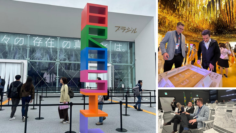 Ministro Celso Sabino visita pavilhão Brasil na Expo Osaka, no Japão