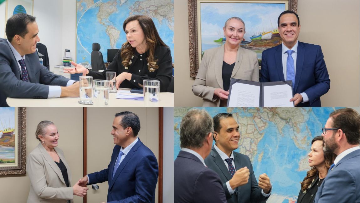 Gustavo Feliciano teve encontros, nesta terça (7) e quarta-feira (8), com a senadora Professora Dorinha e com a deputada Daniela Renher