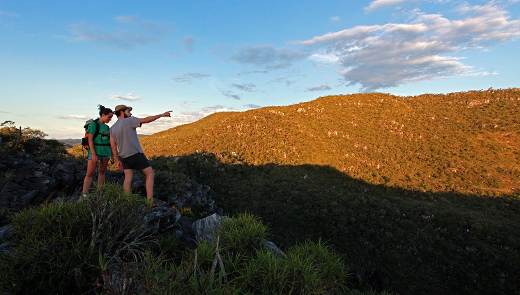 Viajantes buscam contato com a natureza na Chapada dos Veadeiros (GO). Crédito Paulino Menezes