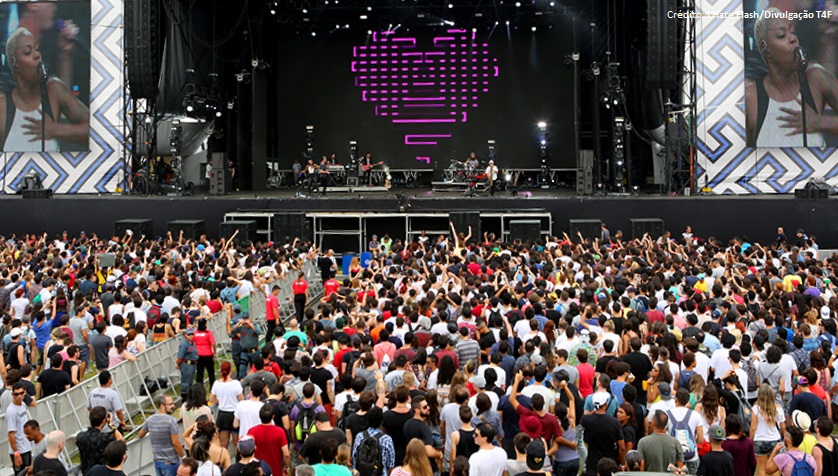 Em 2014, o turismo gerado com o festval Lollapalooza movimentou mais de R 58 milhões na economia de São Paulo. Foto: Divulgação/T4F