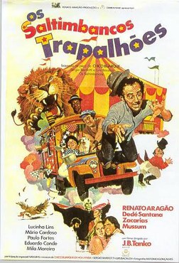 Cartaz do filme “Os Saltimbancos Trapalhões”. Crédito da imagem: Funarte / Centro de Documentação e Pesquisa