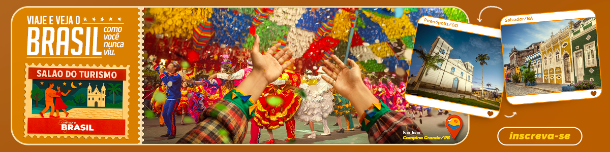 Salão do Turismo, de 21 a 22 de agosto, de 12h às 20h, Expo Pavilhão - Anhembi