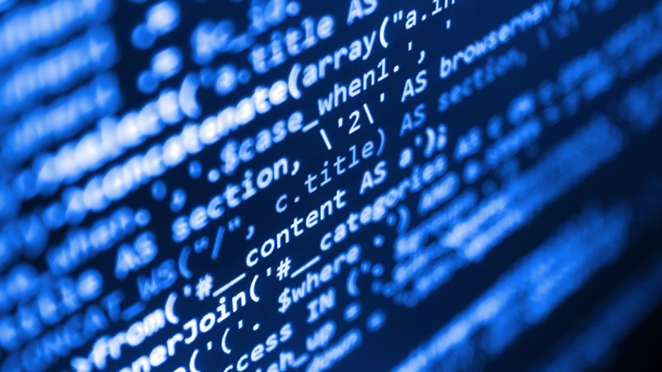 Códigos fonte em tela de computador