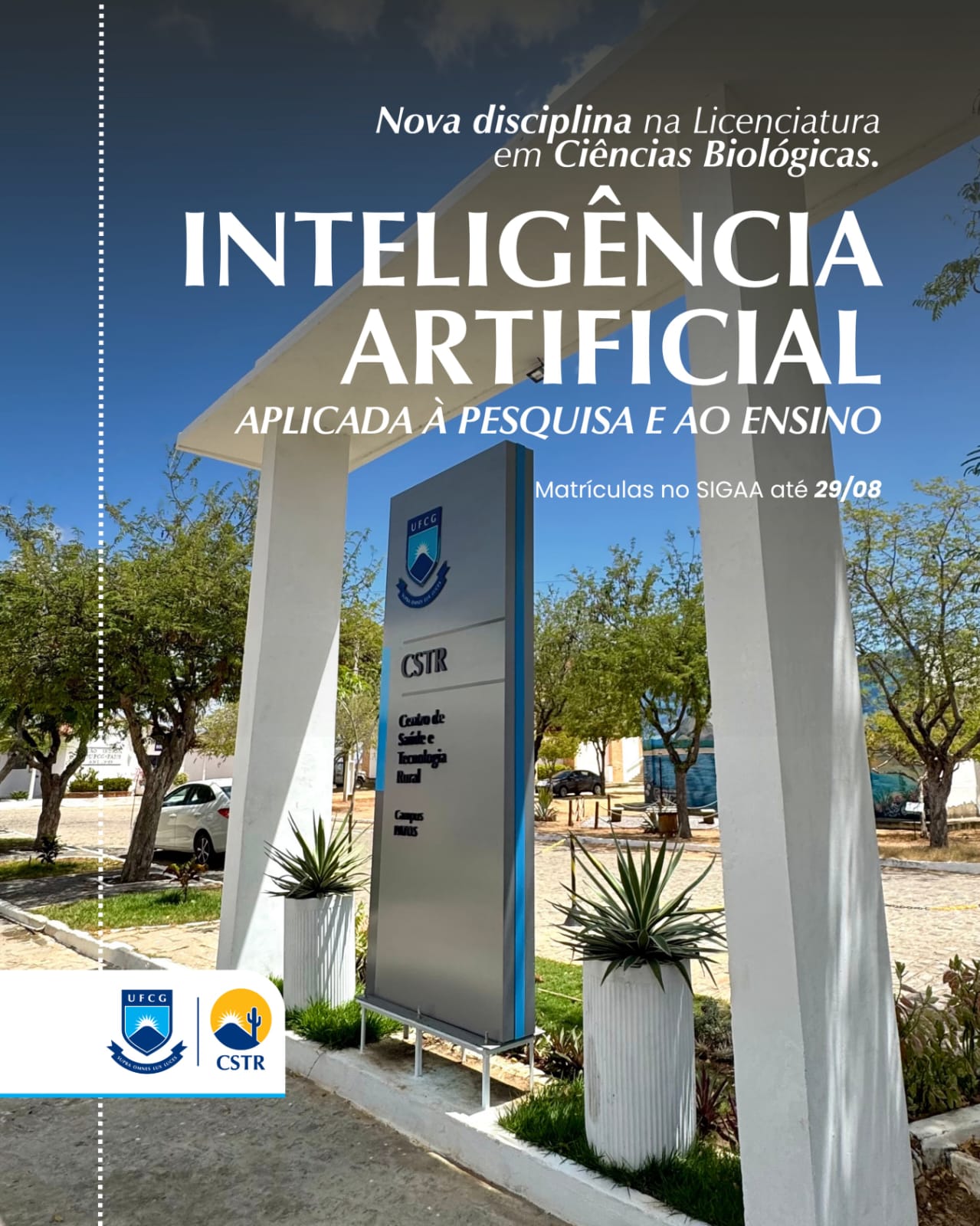 Nova disciplina na Licenciatura em CIências Biológicas.
