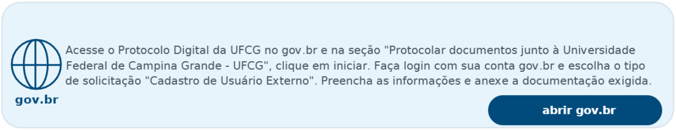 Orientações no Protocolo Digital da UFCG